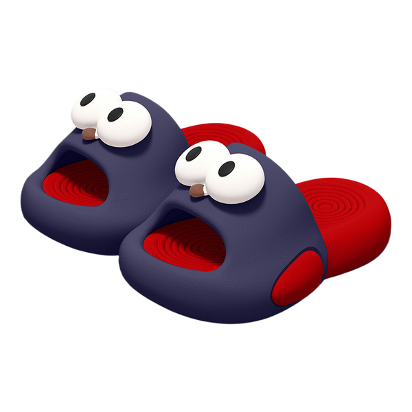 Men's and Women's Blue and Red EVA Anti-slip Slippers