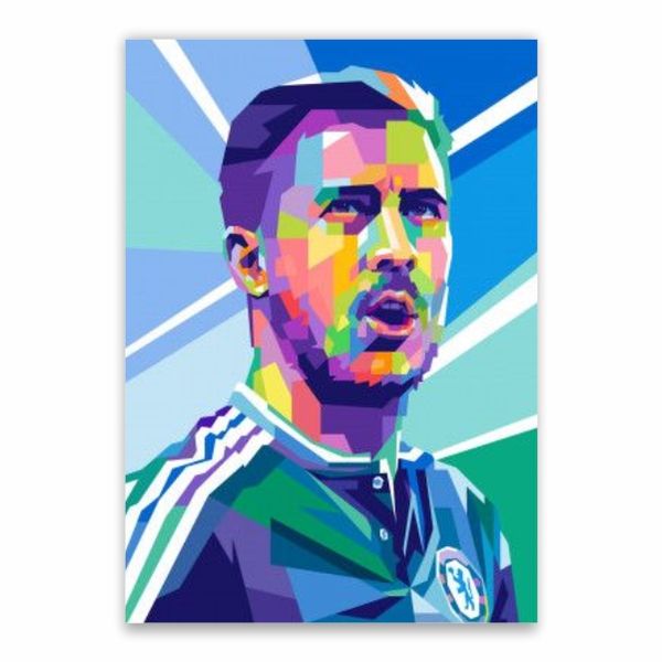 Eden Hazard Pop Art Poster - A1