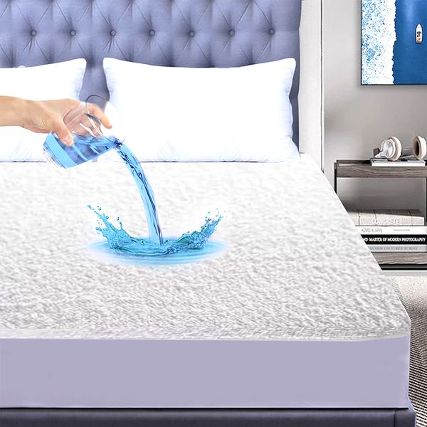 Dream Home Waterproof Deep Pocket Mattress Breathable Protector Cover
