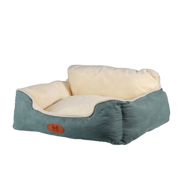 Detachable Backrest Pet Bed - Green