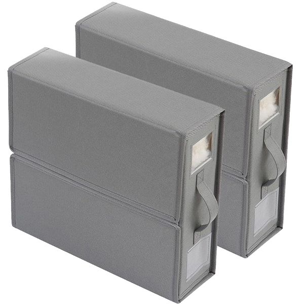 Chenshia Bed Sheet Organiser Set Foldable Linen Closet Organizer - 2 Pack