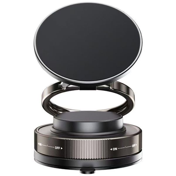 Magnetic Car Phone Holder - 360 Adjustable Foldable Rotating Vacuum Mount
