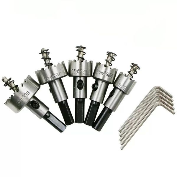 5-Piece Heavy-Duty Hole Saw Drill Bit Set for Multiple Materials
