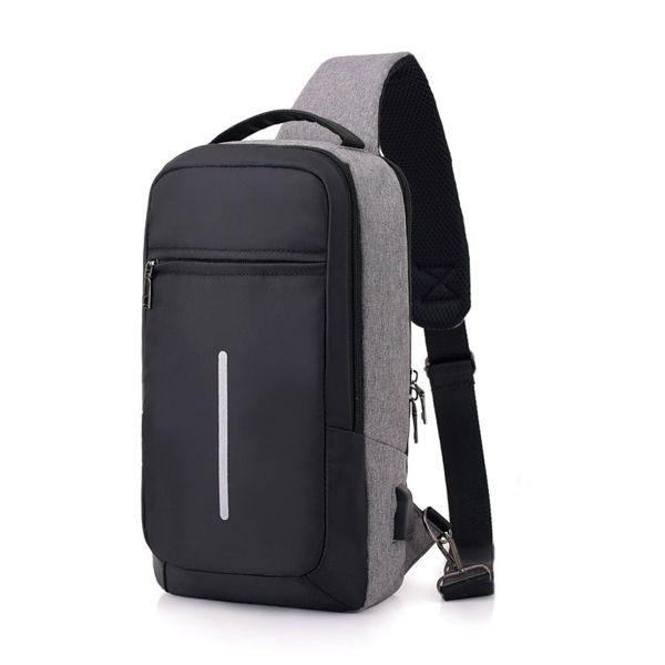 Sling Bag Crossbody Bag for Men Sling Backpack with Usb Charging Port