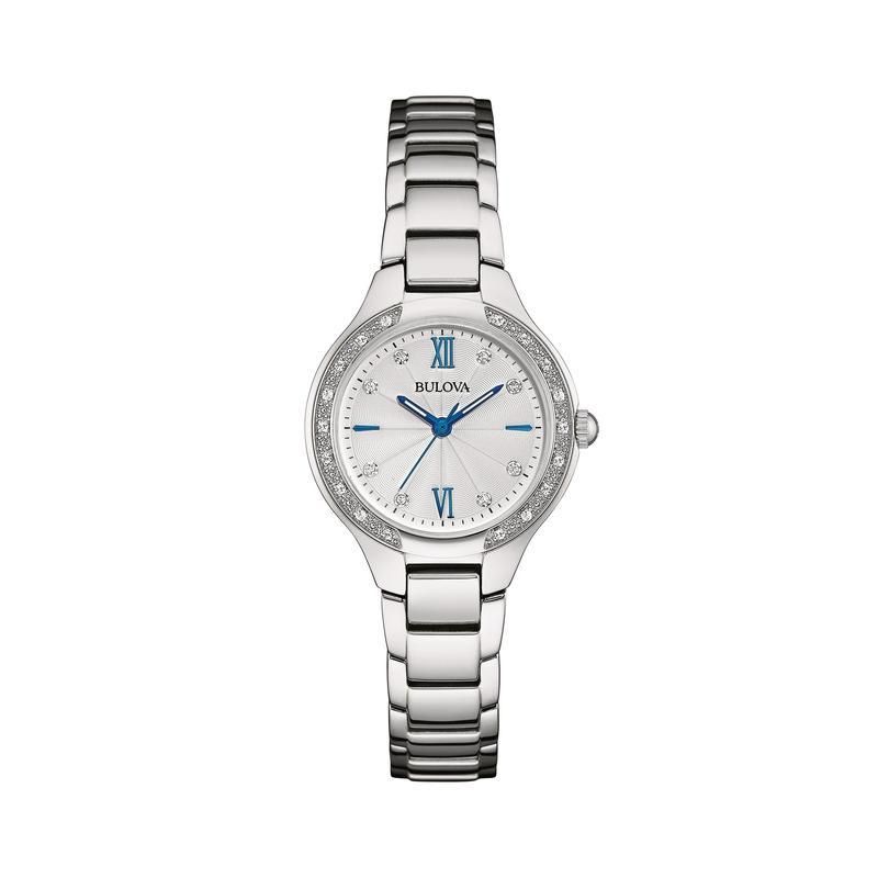 Bulova Ladies Sutton Diamond Collection Silver Watch - 97P150 | Shop ...