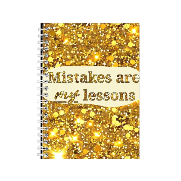 Mistakes A5 Notebook Spiral Lined Motivational Sayings Graphic Notepad 186