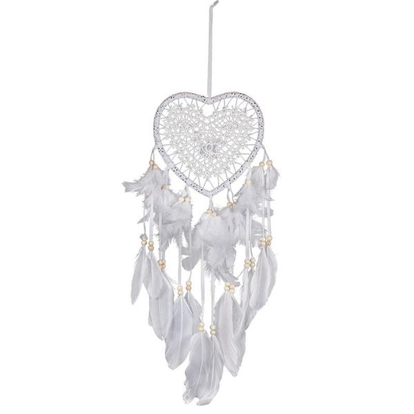 Heart Boho Dream Catcher, with LED Light Heart-Shaped Dream Catcher Pendant