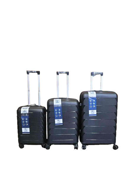 Polypropylene 3 Piece Luggage set - Hard Shell- Expandable