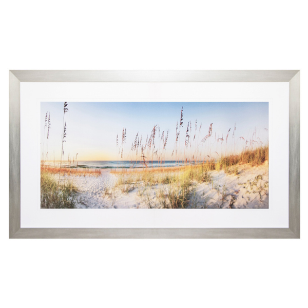 Framed Wall Art Print - Along the Beach - 1558x958mm