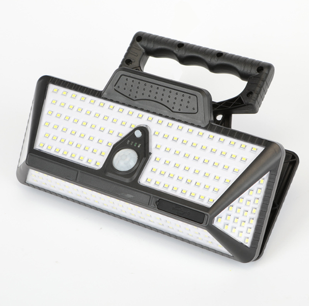 Solar- Powered Outdoor Light, Three Lighting Modes, Five Mounting Options