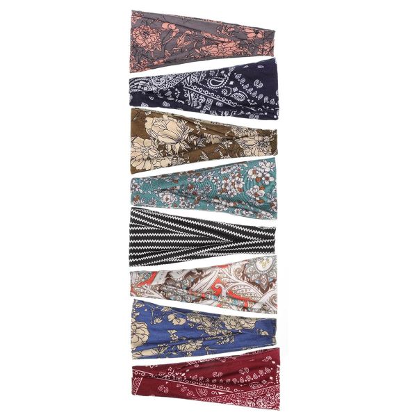 8 Pack Women's Hair Bands, Elastic Headband, Women's Wide Headband