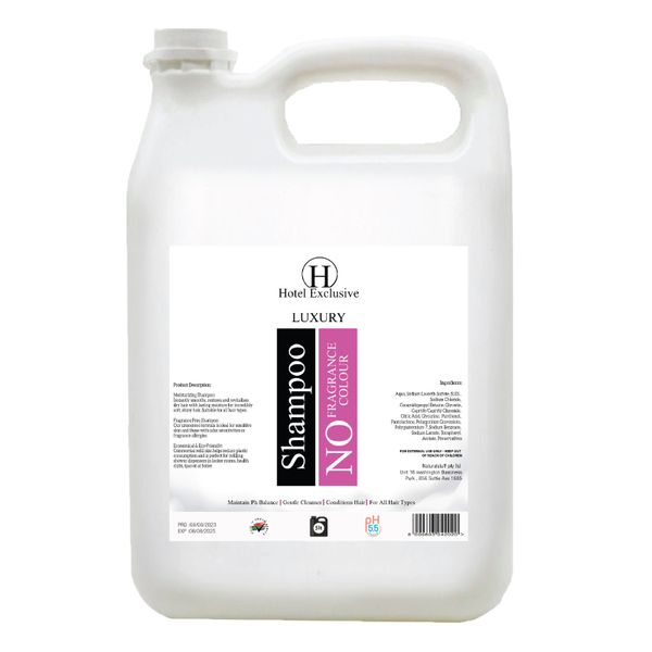 Hotel Exclusive Luxury Shampoo No Fragrance Colour 5lt