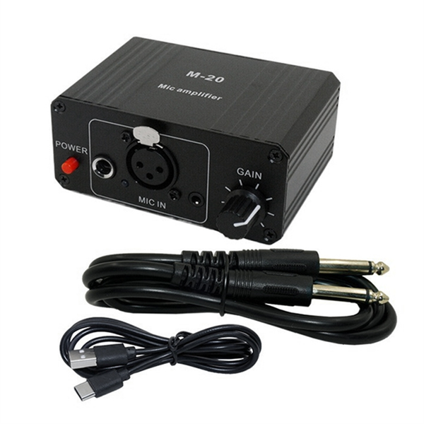 Dynamic Microphone Condenser Mic Amplifier M-20 Audio A