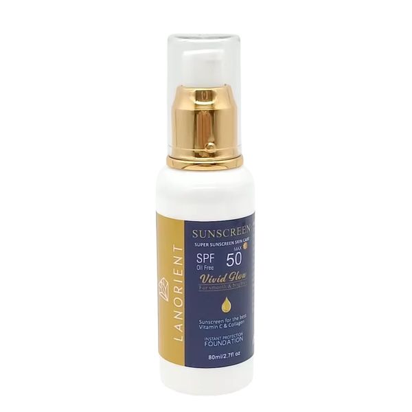 Sunscreen SPF 50, Vitamin C &amp; Collagen- Lanorient (80ml)