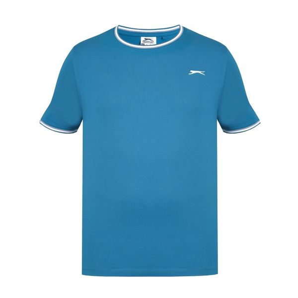 Slazenger Men - Tipped T Shirt - Teal [Parallel Import]