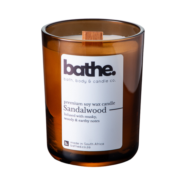 Sandalwood pure soy wax candle