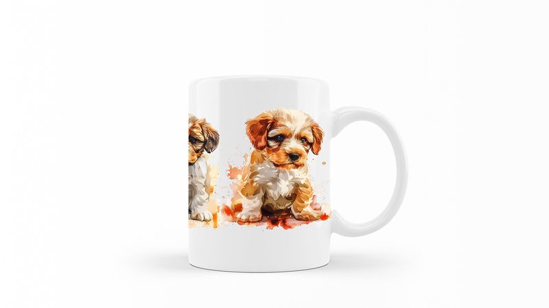 Petit-Basset-Griffon-Venden Printed Coffee Mug DSGN91