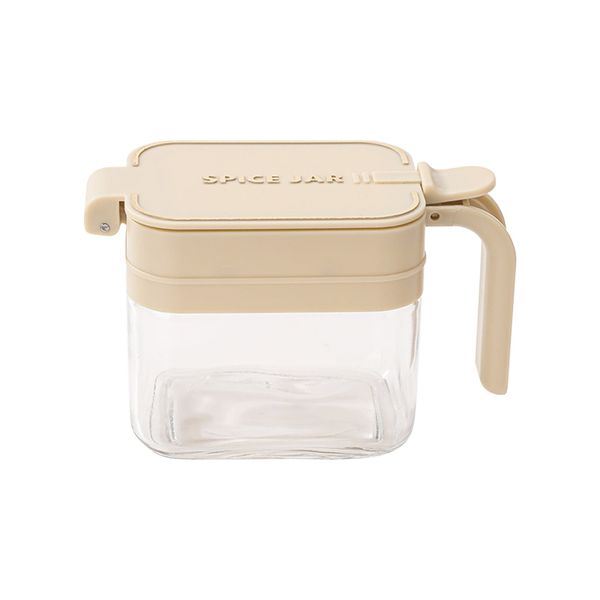 Condiment Jar Spice Container with Lids and Spoon