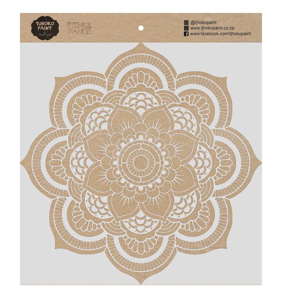 Tjhoko Paint Stencil - 30x30cm - Mandala 5