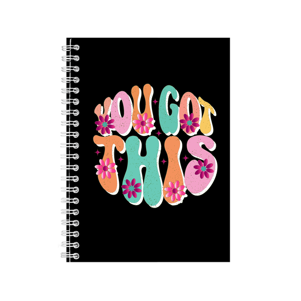 You Got This A5 Notebook Pad Motivational Trendy Graphic Design Present 012