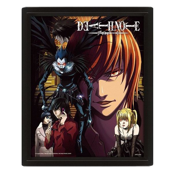 Death Note (Connected By Fate) Framed 3D Lenticular Poster (25cm x 20cm)