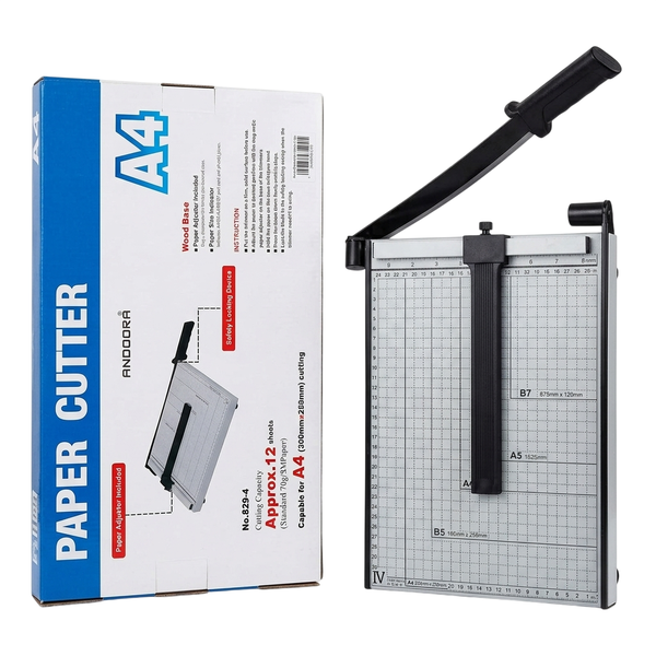Andoora Paper Cutter with Measuring Grid