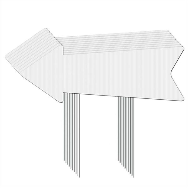 Directional Arrows Signs With Stakes 4 Pack Blank Yard Signs