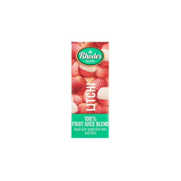 Rhodes Fruit Juice Blend Litchi - 24 x 200ml