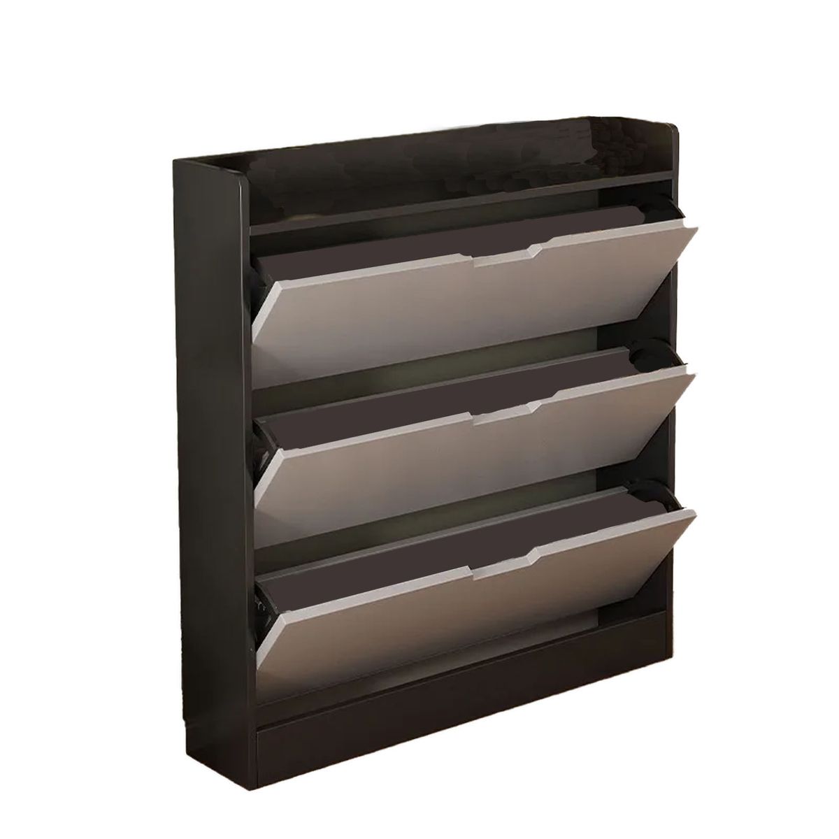 100cm Three-Layer Flip-Top Shoe Cabinet - Large Capacity, Space Saving