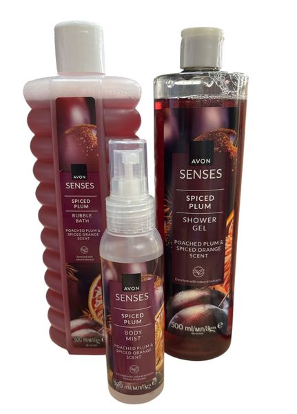 Senses Spiced Plum Fragranced Bath set