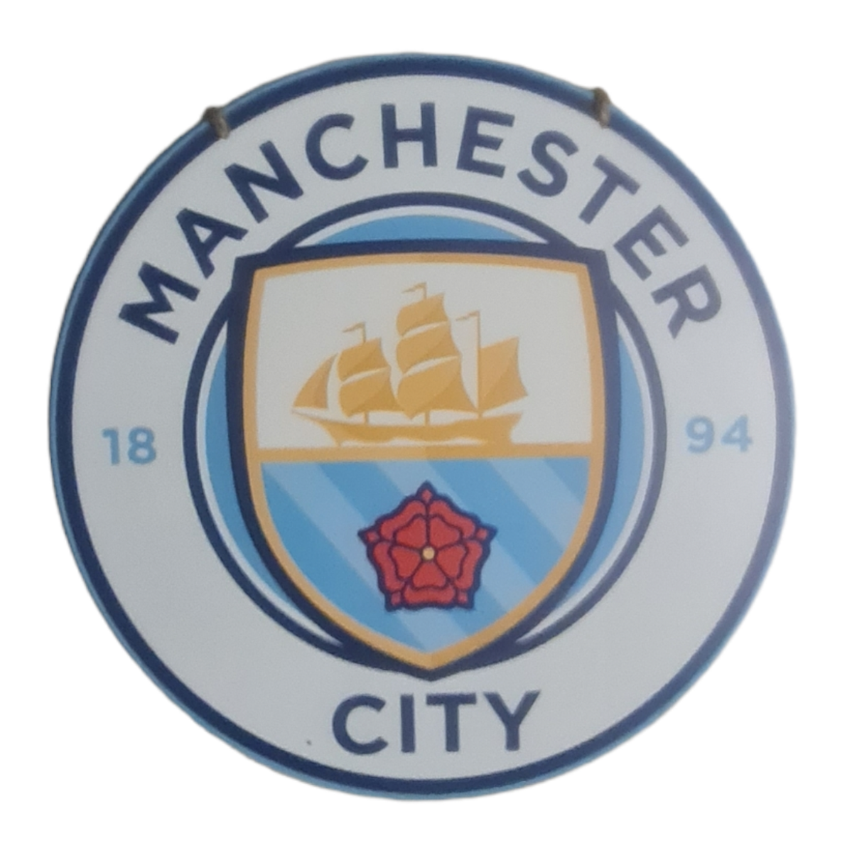 Manchester City Shield Contour Cut Wall Art | Shop Today. Get it ...