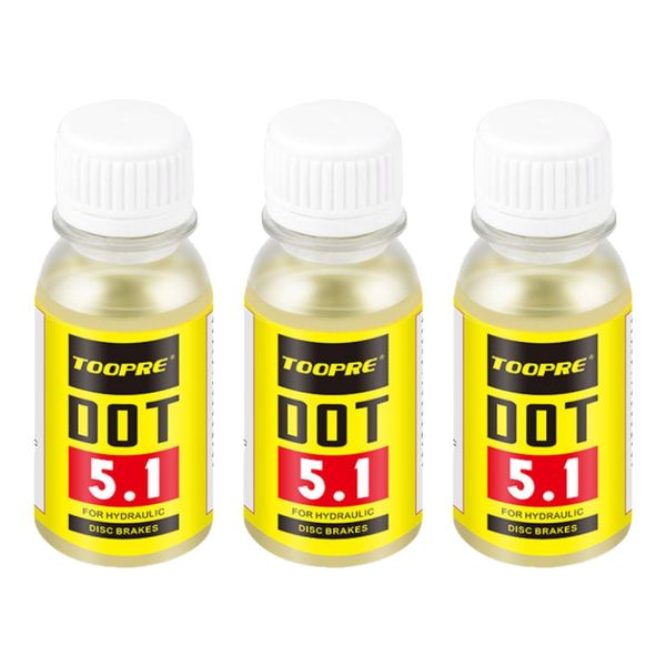 Toopre SRAM Disc Brake Compatible DOT 5.1 Oil - 3 Pack - 180ml