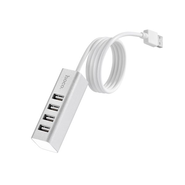 4-Port USB 2.0 Hub 80cm Cable | USB Splitter Expansion Adapter-hoco.HB1