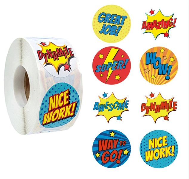 School Teacher pupil student motivational stickers
