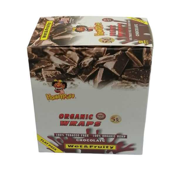 Chocolate Honeypuff Hemp Wraps - Flat Pack
