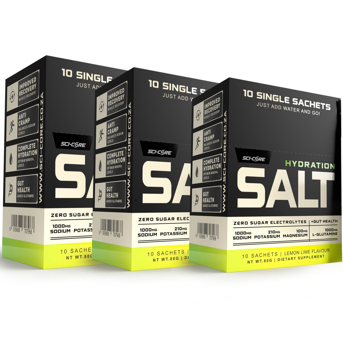 Hydration Salt - Zero Sugar Electrolytes 30 x Sachets - Lemon Lime