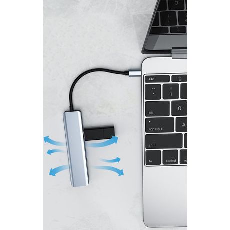 Adaptateur Type C Vers USB C + HDMI + RJ45 + USB 3.0 - Sodishop