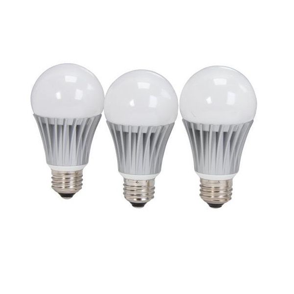 Loadshedding Rechargeable LED Light Bulb 9w - Screw - Cool White - 3 Pack