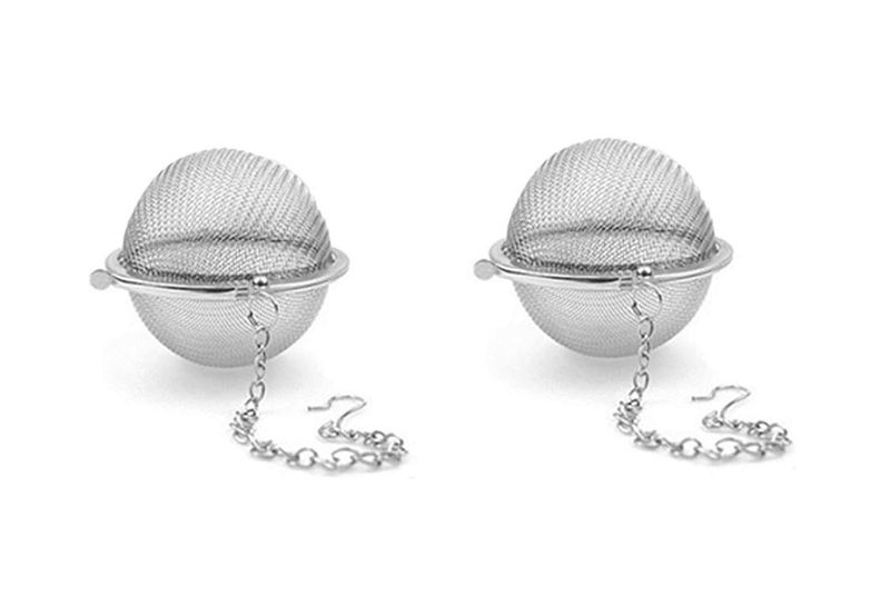 2Piece Stainless Steel Mesh Tea Ball, Extra Fine Mesh Tea Infuser