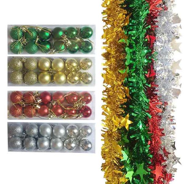 Christmas Decoration Combo | Tinsles and Baubles