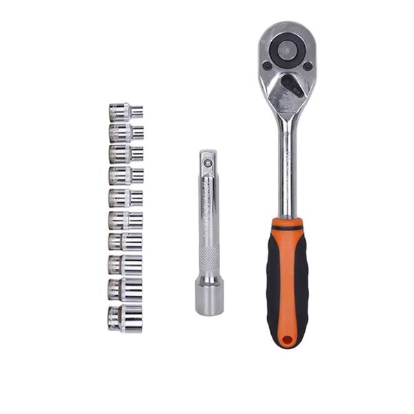 12-Piece Professional Hex Socket Set Ratchet Wrench SD-94319