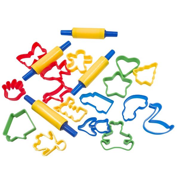 Greenbean - Extra Large Cookie Cutter &amp; Rolling Pin Set - 20pcs