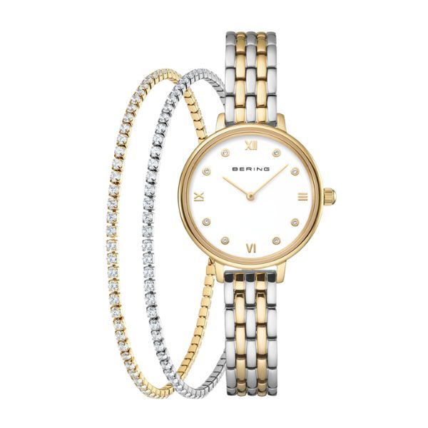 BERING Women's Two Tone Bracelet &amp; Watch