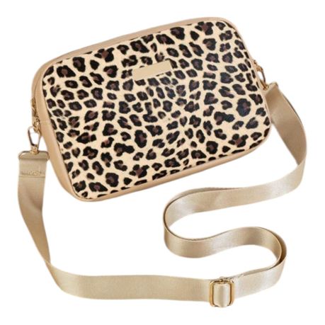 Launch Republic Leopard Print Crossbody Clutch Bag Image
