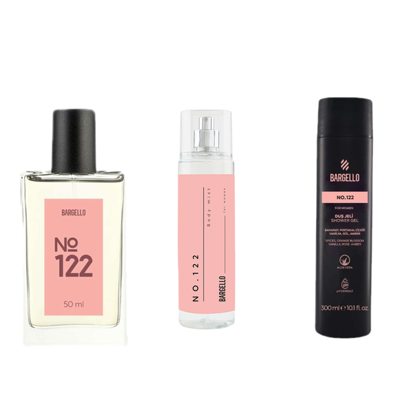BARGELLO '122 Bosa Intensa' WOMEN TRIO SET EDP-Body Mist-Shower Gel Floral