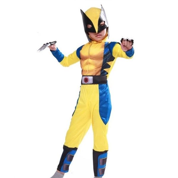 Padded Wolverine Inspired Costume with Mask and Claw