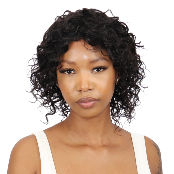 Joedir Glueless Water Wave Wig 100% Human Hair Curly Wig