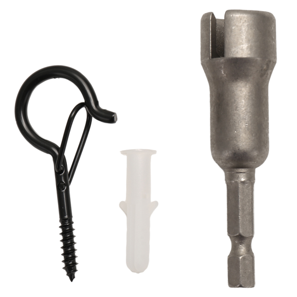 Screw-In Hooks for Outdoor String Lights - 50 Pack