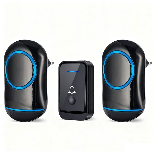 DIY Wireless Smart Doorbell Battery-Powered Door Bell Waterproof - 2R 1B