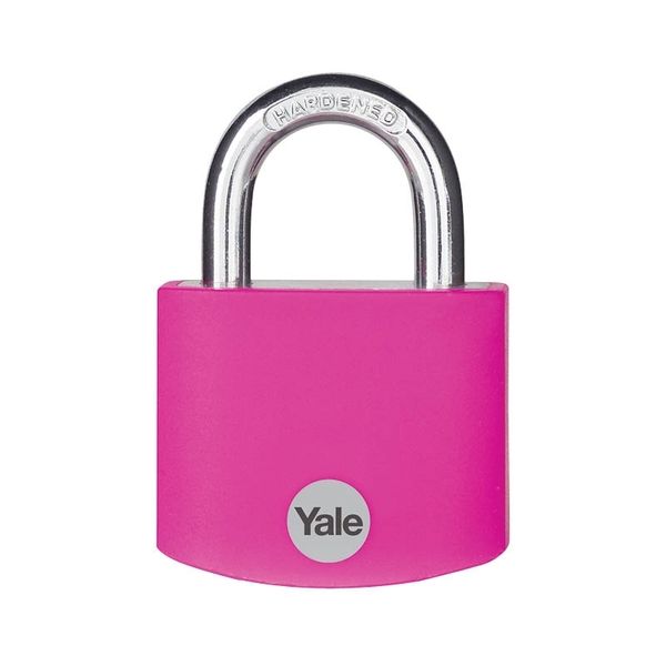 Yale 38mm Aluminium Padlock Pink
